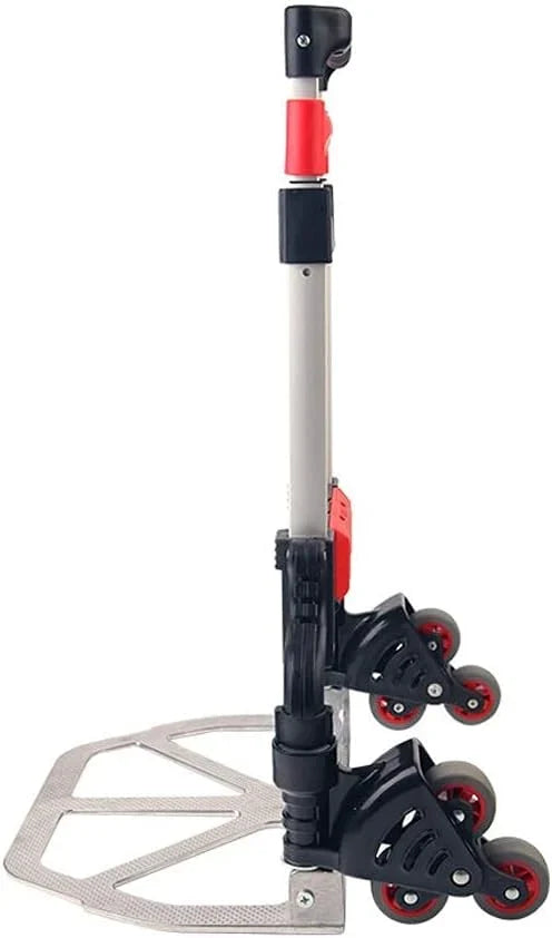 Hand Cart-Home Small Trailer Luggage Cart Folding Trolley Car Outdoor Goods Shopping Trolley Cart Truck