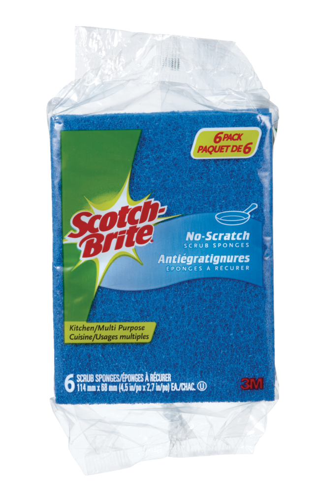 Non-Scratch All-Purpose Scrub Sponge, 6-pk