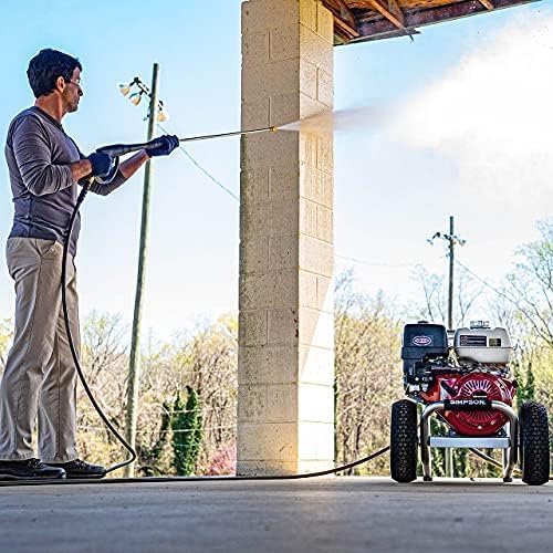 Cleaning ALH3425 Aluminum Series 3600 PSI Gas Pressure Washer, 2.5 GPM, GX200 Engine, Includes Spray Gun and Extension Wand, 5 QC Nozzle Tips, 5/16-inch x 35-foot MorFlex Hose.