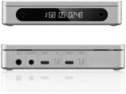 Multifunctional portable stereo CD player, equipped with long-lasting batteries, supports USB copying function, has optical/coaxial/3.5mm/4.4mm output interfaces (transparent (Wireless))