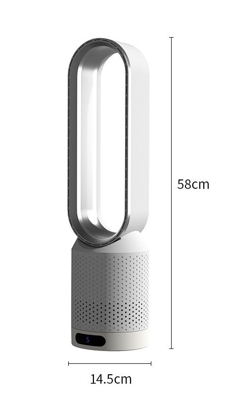 Bladeless Air Cooler – 3-in-1 Fan with Oscillation & Touch Control