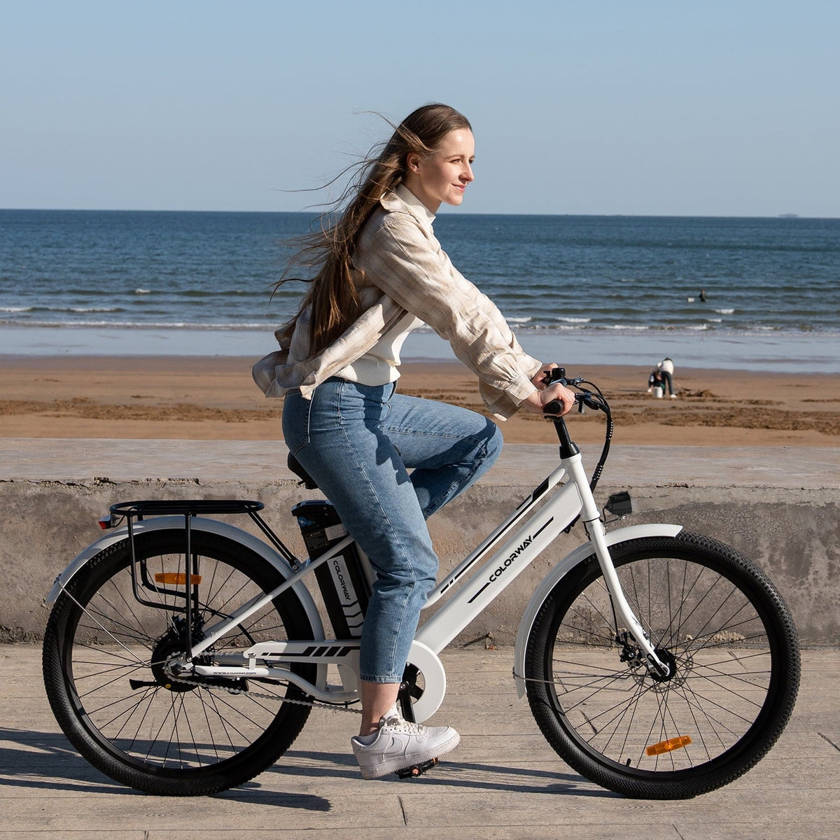COLORWAY 26 in Electric Bike for Woman, 500W Powerful Motor, 36V 12AH Removable Battery E Bike, Max. Speed 19.9MPH Electric Bicycle UL2849