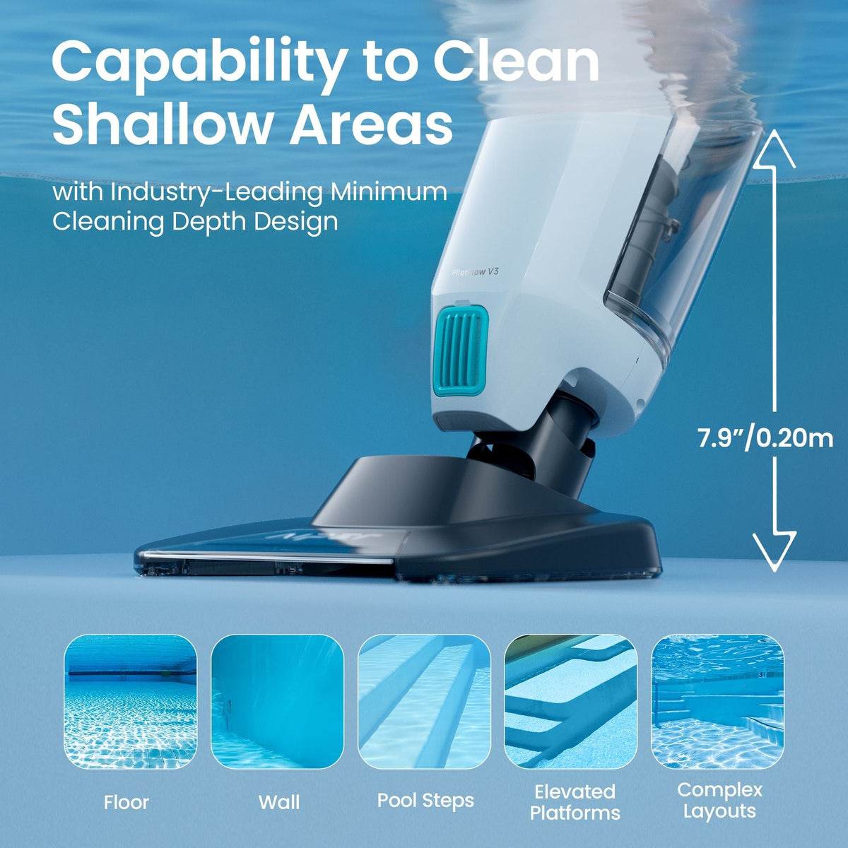 PilotFlow V3 Handheld Pool Vacuums Cleaner