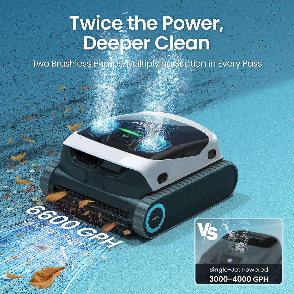 Scuba N1 Max Cordless Robotic In-Ground Robotic Pool Cleaner for In-Ground Pools up to 2150 sq. Ft