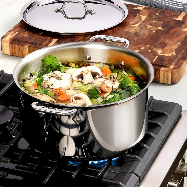 All-Clad D3 Stainless 3-Ply Bonded Cookware, 13-pieces