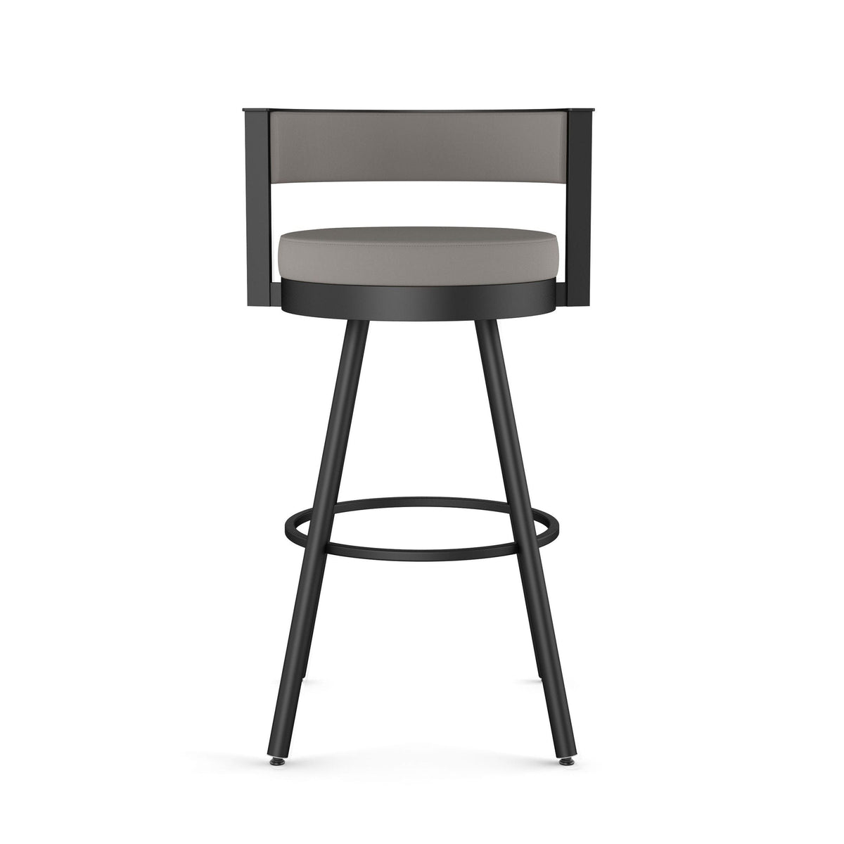 Eller Swivel Counter Stool with Padded Backrest, Multiple Colours, 26-in