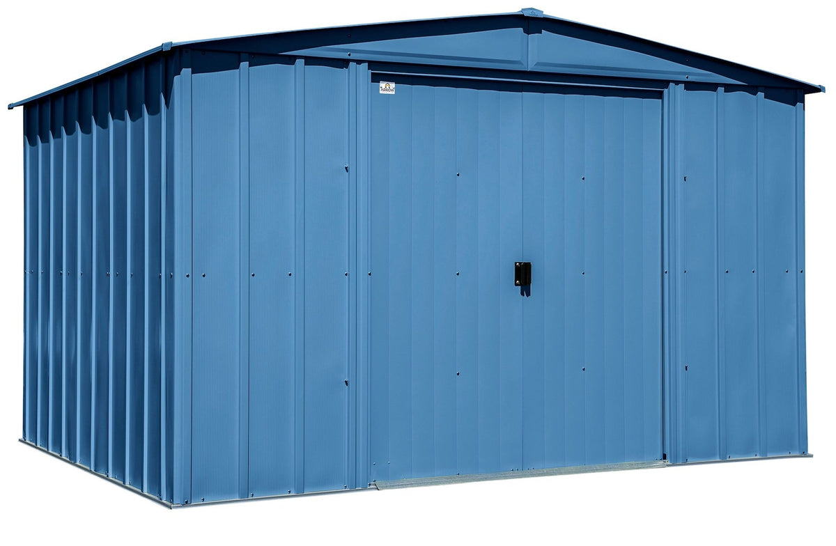 Arrow Classic Galvanized Steel Storage Shed, Blue Grey, 10-ft x 8-ft
