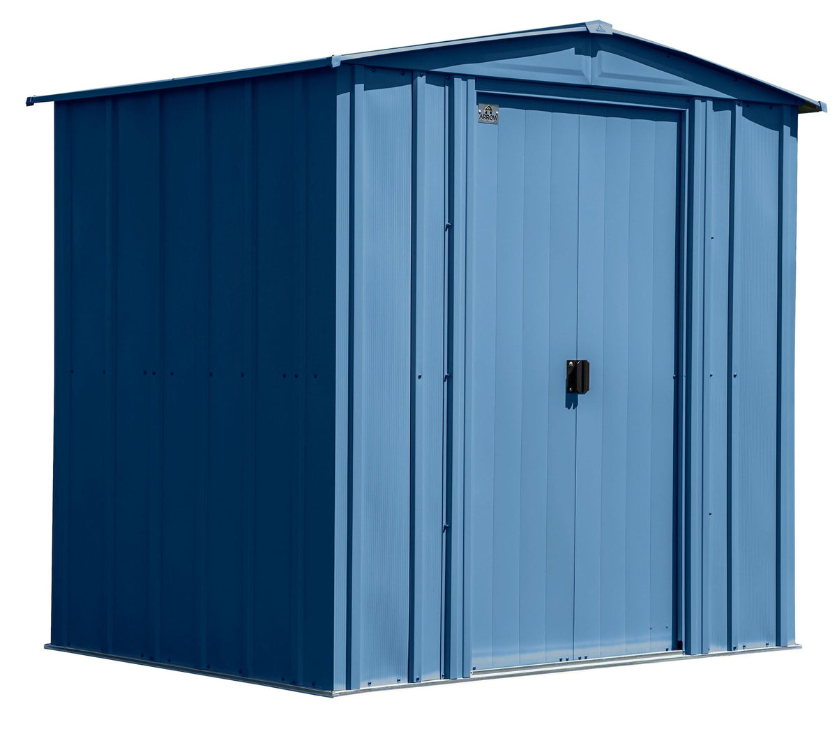 Arrow Classic Galvanized Steel Storage Shed, Blue Grey, 6-ft x 5-ft