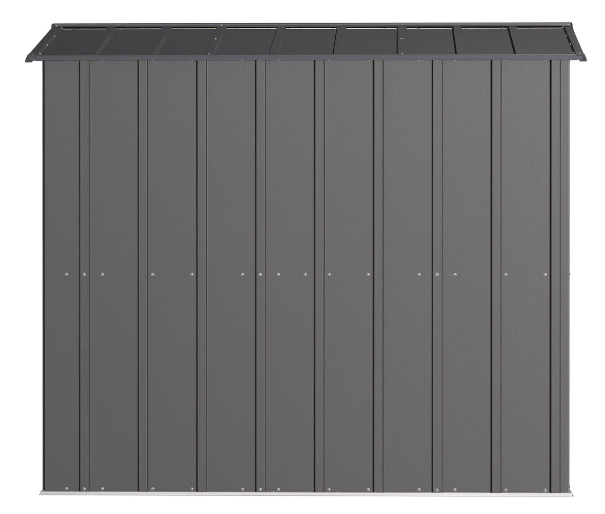Arrow Classic Galvanized Steel Storage Shed, Charcoal, 6-ft x 7-ft