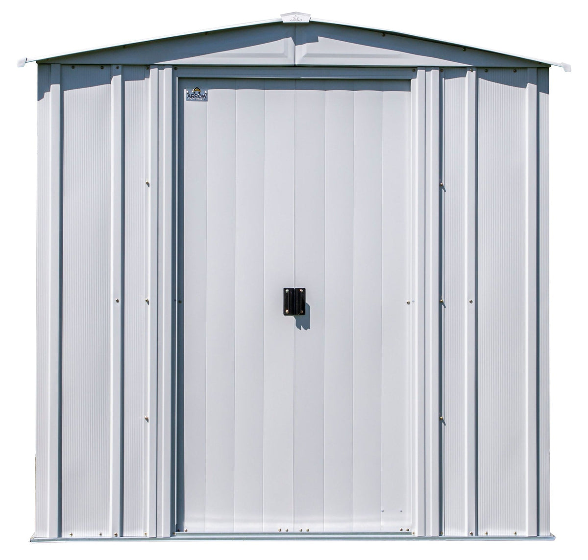 Arrow Classic Galvanized Steel Storage Shed, Flute Grey, 6-ft x 7-ft
