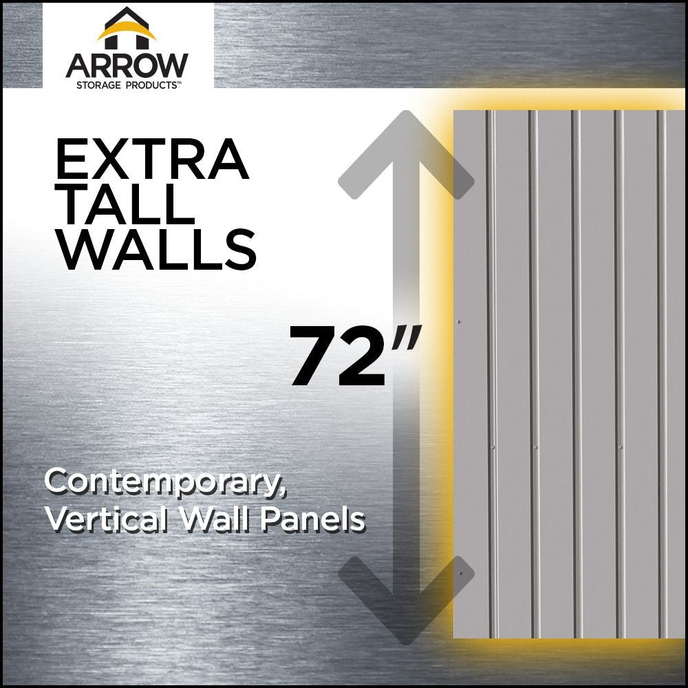 Arrow Elite 10x8-ft Galvalume Corrosion-Resistant Steel Shed