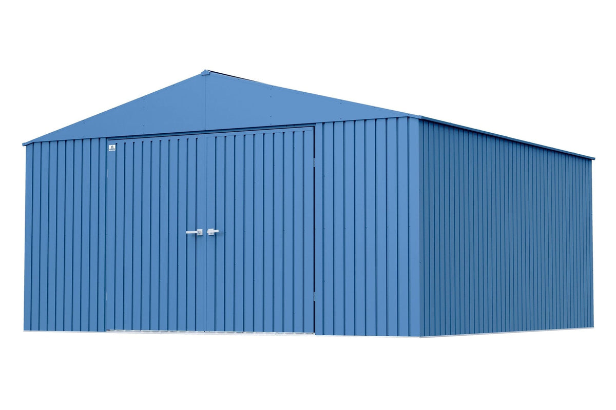 Arrow Elite 14x14-ft Corrosion-Resistant Blue Grey Steel Shed