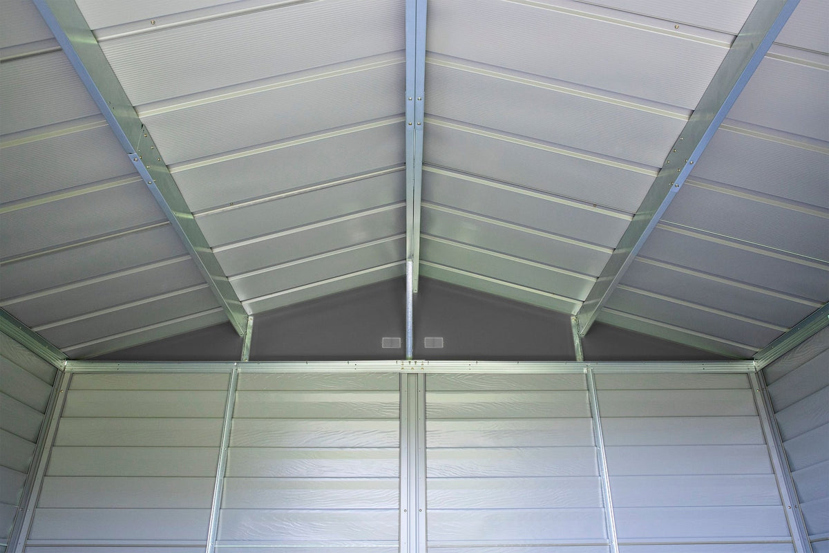Arrow Select Galvanized Steel Storage Shed, Charcoal, 10-ft x 8-ft