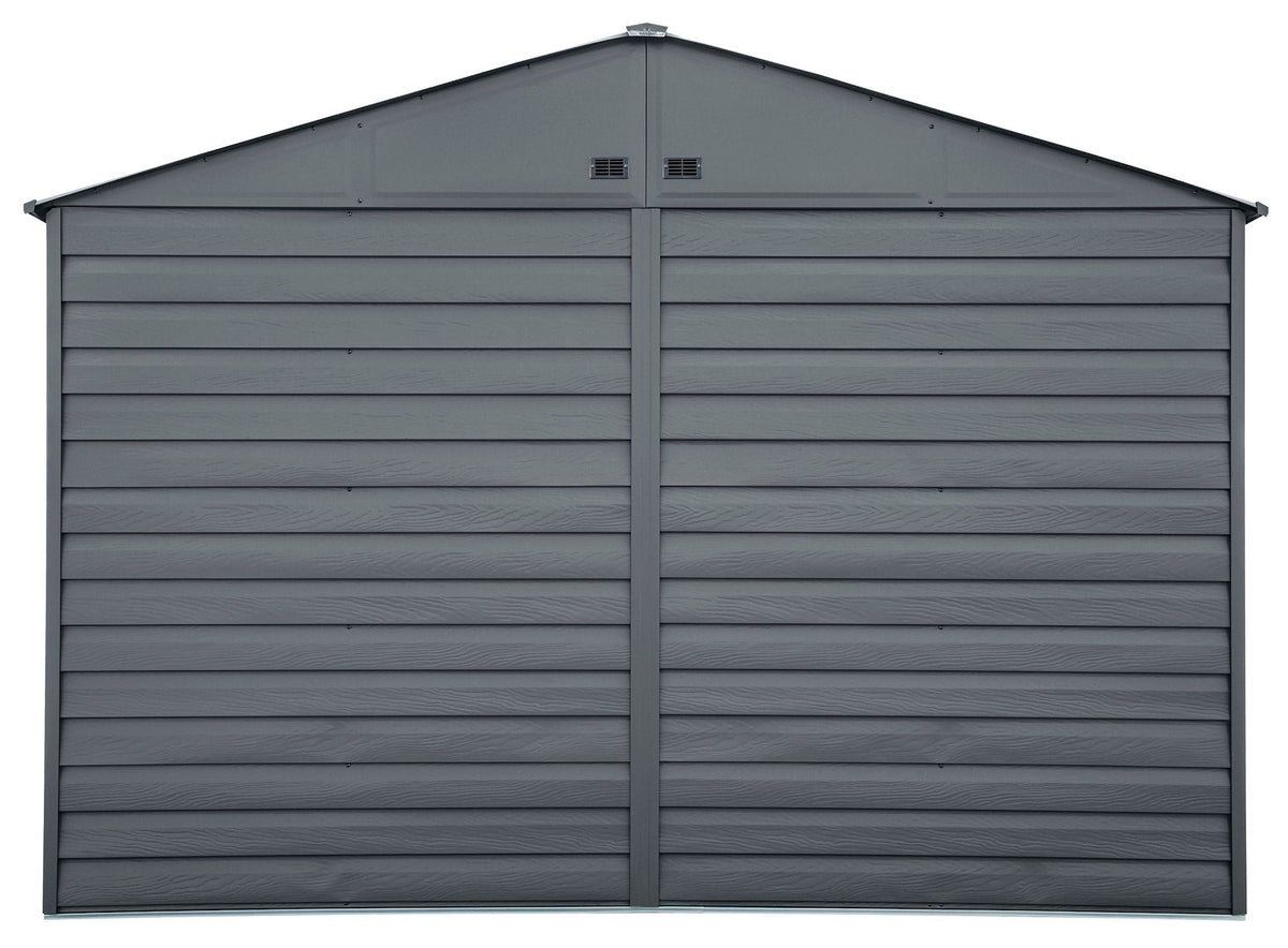 Arrow Select Galvanized Steel Storage Shed, Charcoal, 10-ft x 8-ft