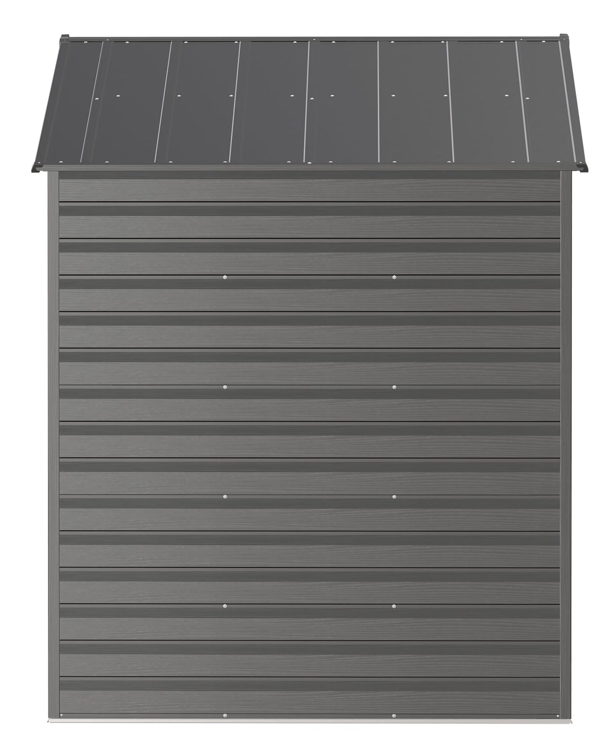 Arrow Select Galvanized Steel Storage Shed, Charcoal, 8-ft x 6-ft