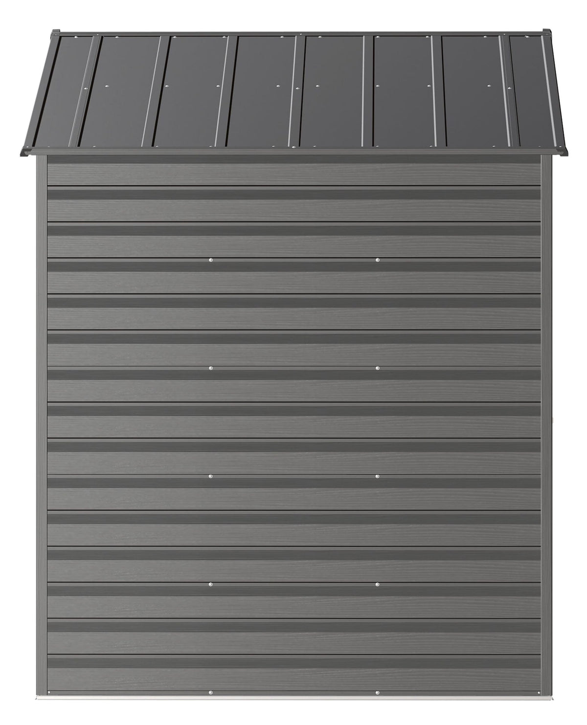 Arrow Select Galvanized Steel Storage Shed, Charcoal, 8-ft x 6-ft