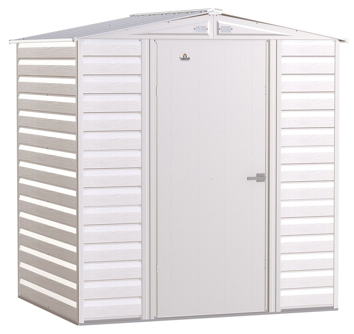 Arrow Select Galvanized Steel Storage Shed, Flute Grey, 6-ft x 5-ft