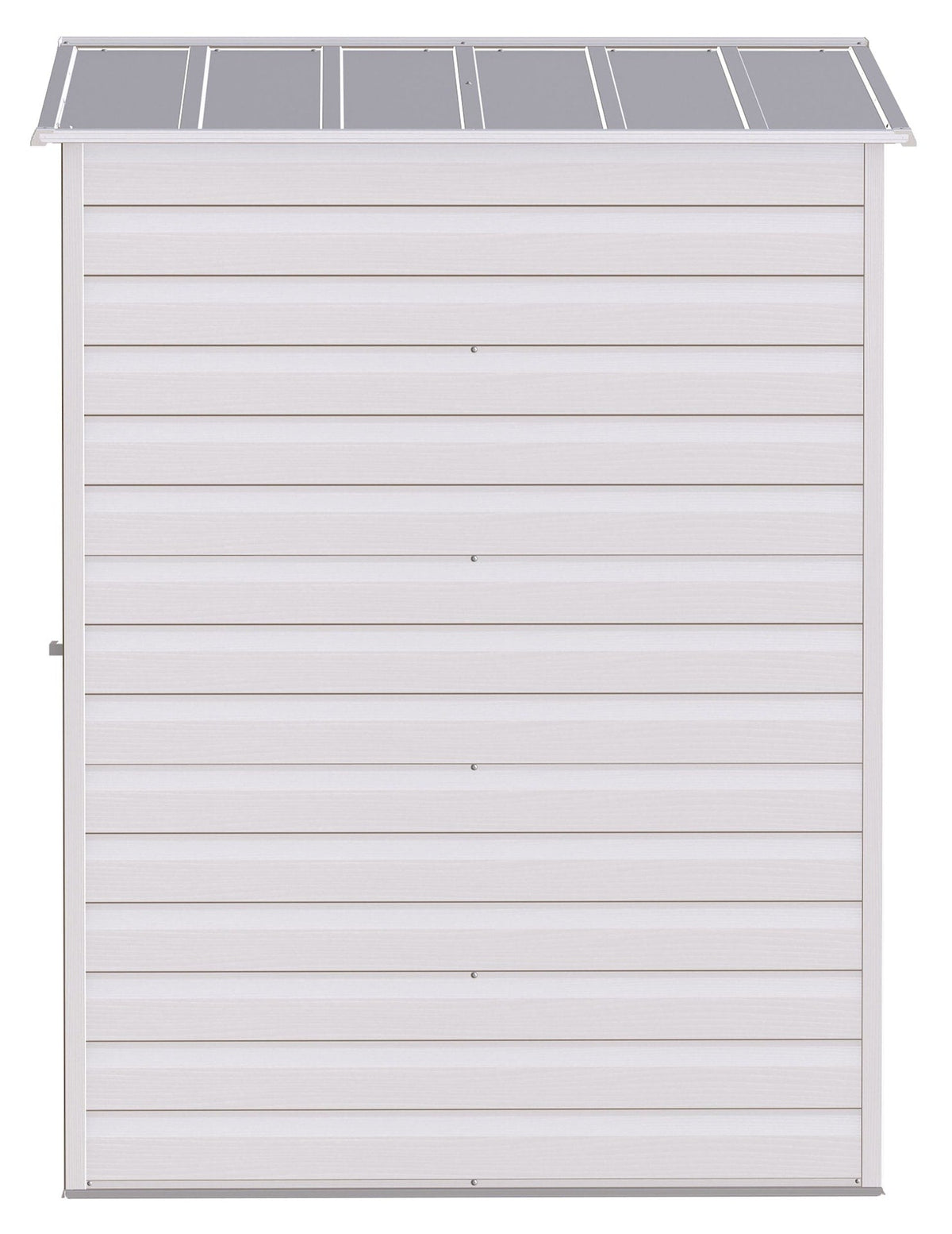 Arrow Select Galvanized Steel Storage Shed, Flute Grey, 6-ft x 5-ft