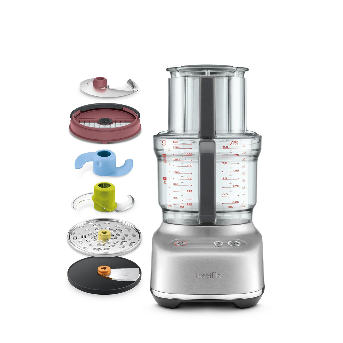 Paradice 9 Food Processor, Brushed Stainless Steel