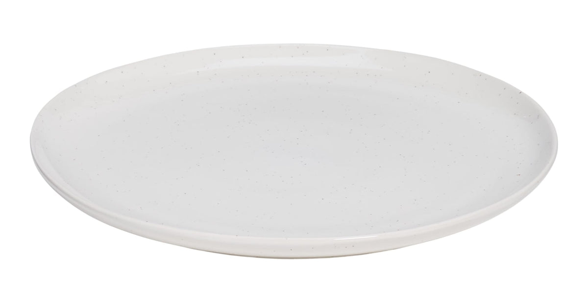 CANVAS Bettina Glossy Stoneware Salad Plate, 1-pc, White Speckle