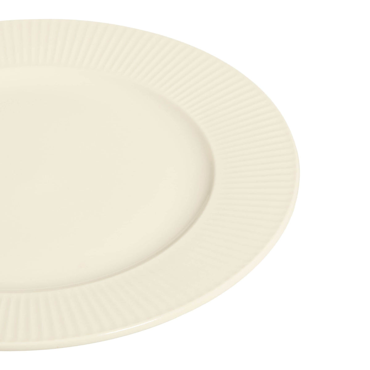 CANVAS Highbury Ribbed New Bone Dinnerware Set, Serves 4, 12-pc, White