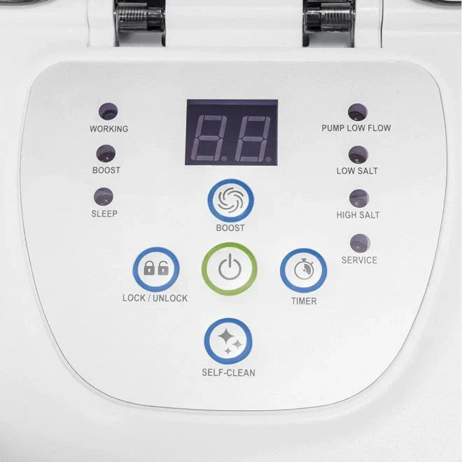 KRYSTAL CLEAR SALTWATER SYSTEM WITH E.C.O. (ELECTROCATALYTIC OXIDATION) FOR UP TO 15000-GALLON ABOVE GROUND POOLS, 110-120V WITH GFCI