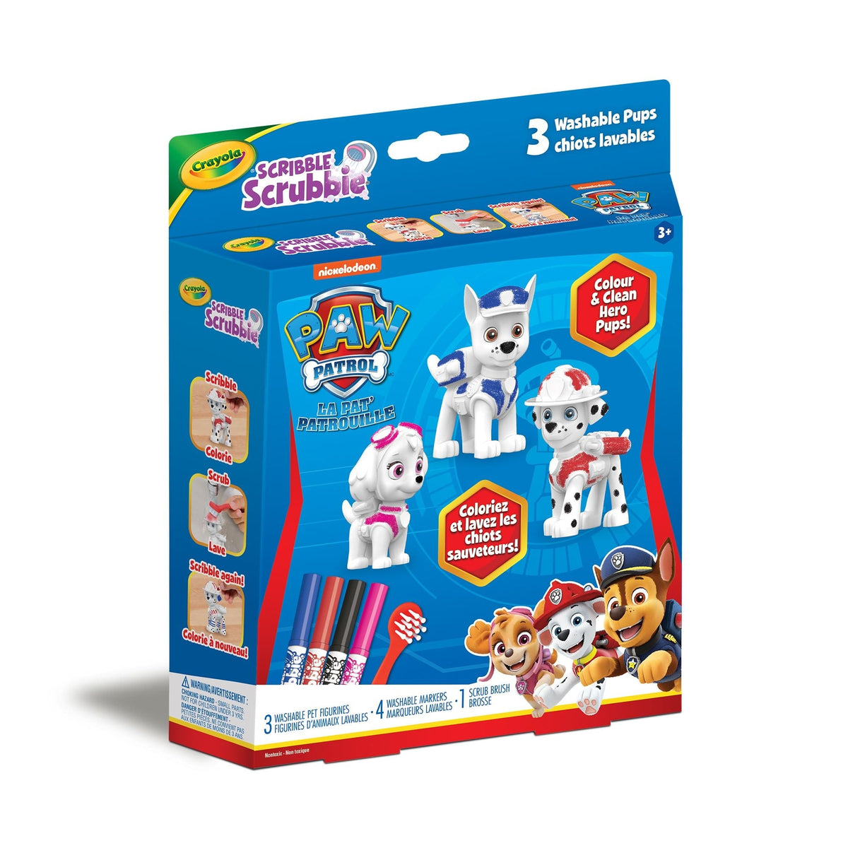 Scribble Scrubbie Pets Activity Playset with Washable Markers, 3-pk, Ages 3+