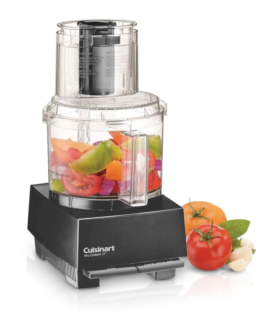 Pro Custom 11 Food Processor with Recipe Book, Black, 11 Cups