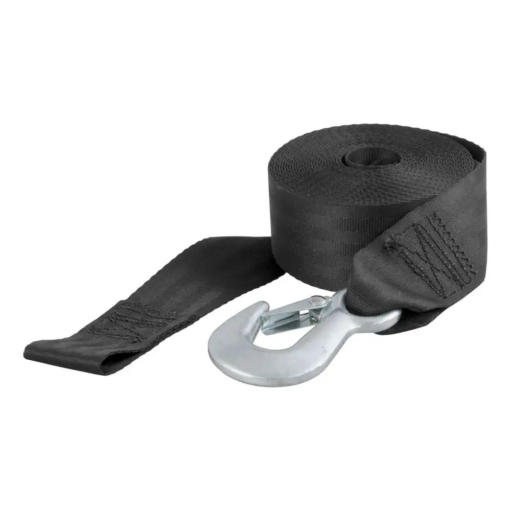 29451 2-in x 20-ft Nylon Winch Strap with Hook, 3,300-lbs