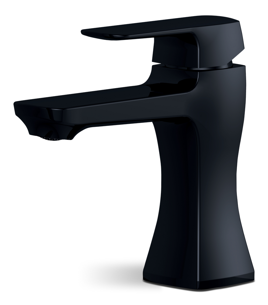 Aztek Single Handle 4-in Centreset Bathroom Sink Faucet with Pop-up Drain, Matte Black