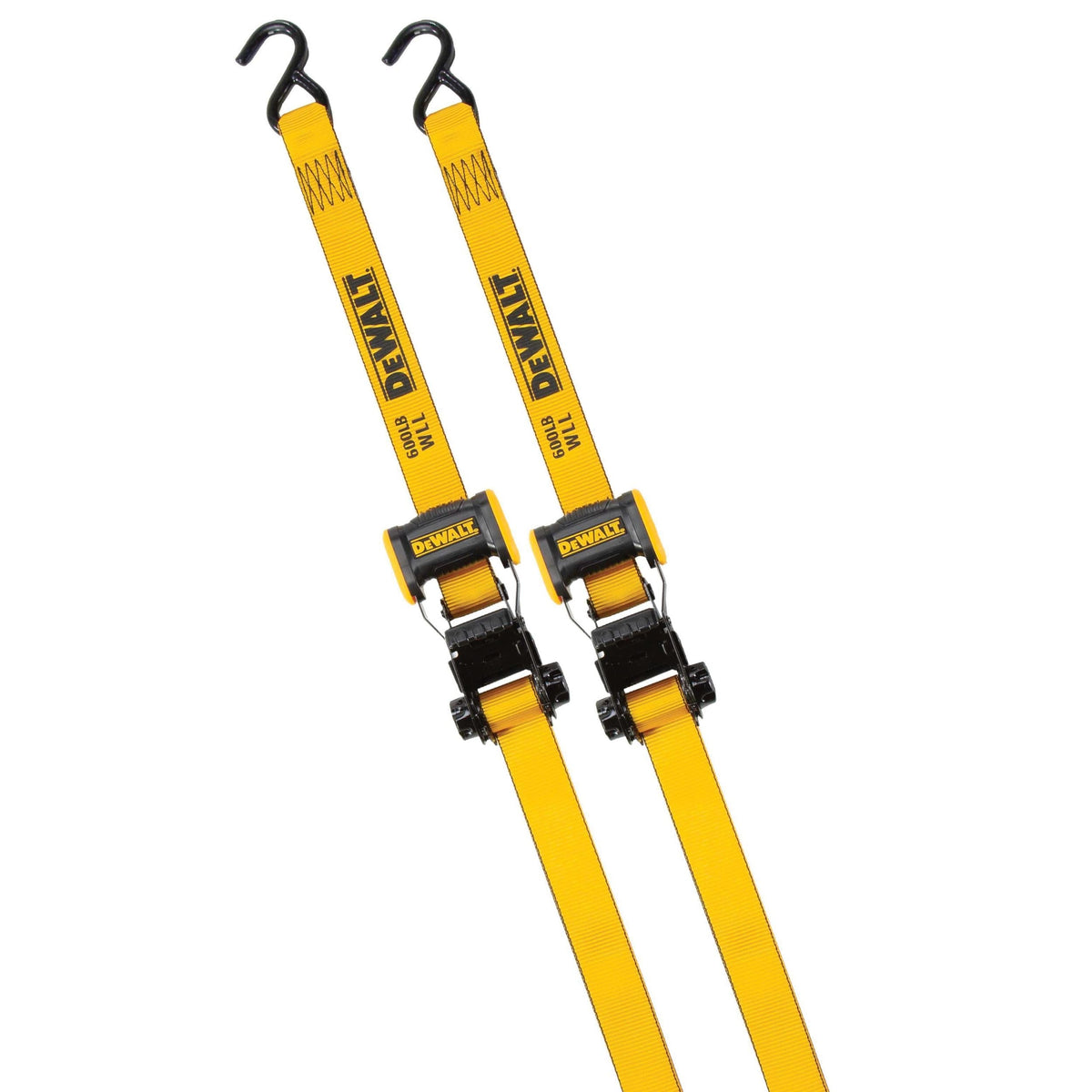 DXBC18002 1,800-lb Ratchet Tie-Down Straps, 1.25-in x 12-ft, 2-pk