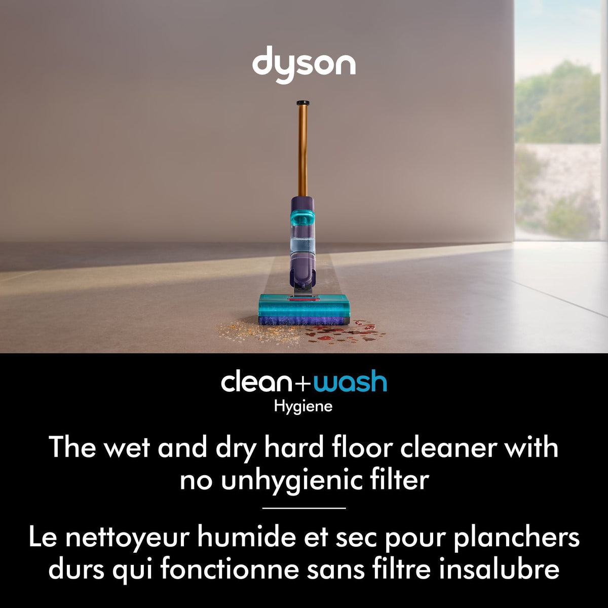 Clean + Wash Hygiene Vacuum Cleaner, Lightweight, Self-Drying Deck