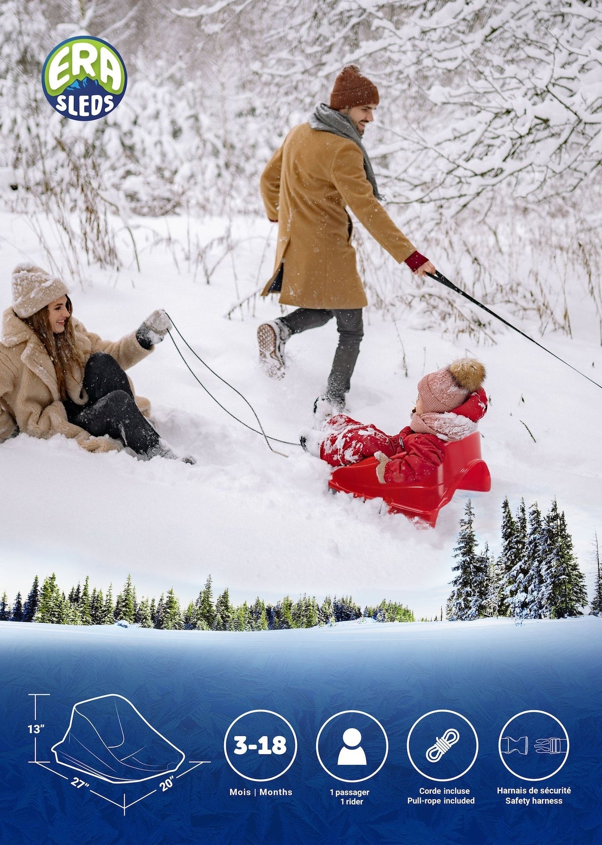 ERA Toddler Snowflake Sled