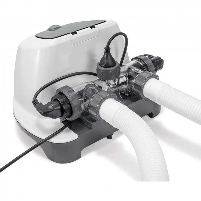 KRYSTAL CLEAR SALTWATER SYSTEM WITH E.C.O. (ELECTROCATALYTIC OXIDATION) FOR UP TO 15000-GALLON ABOVE GROUND POOLS, 110-120V WITH GFCI
