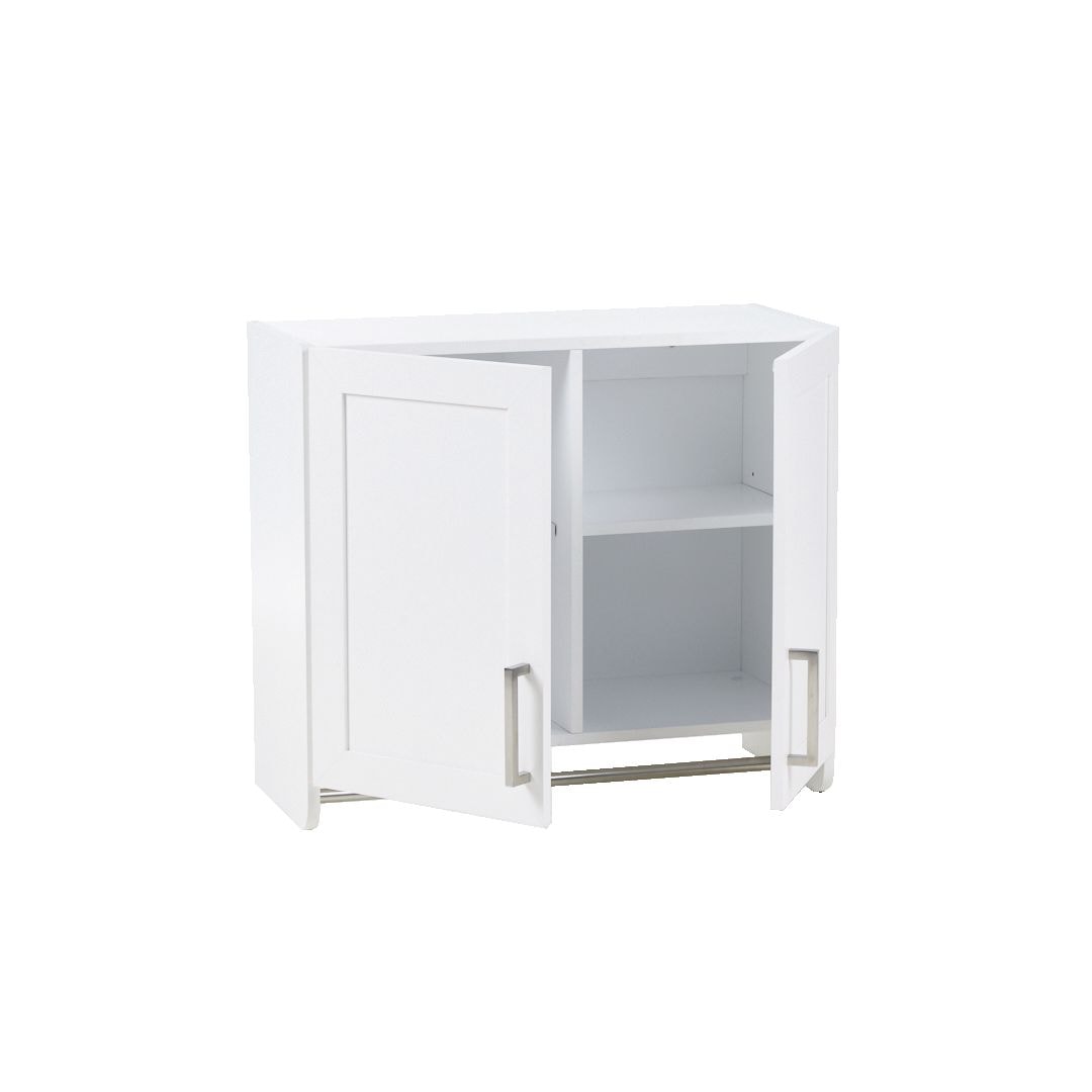 2-Door Wall Laundry Cabinet, White