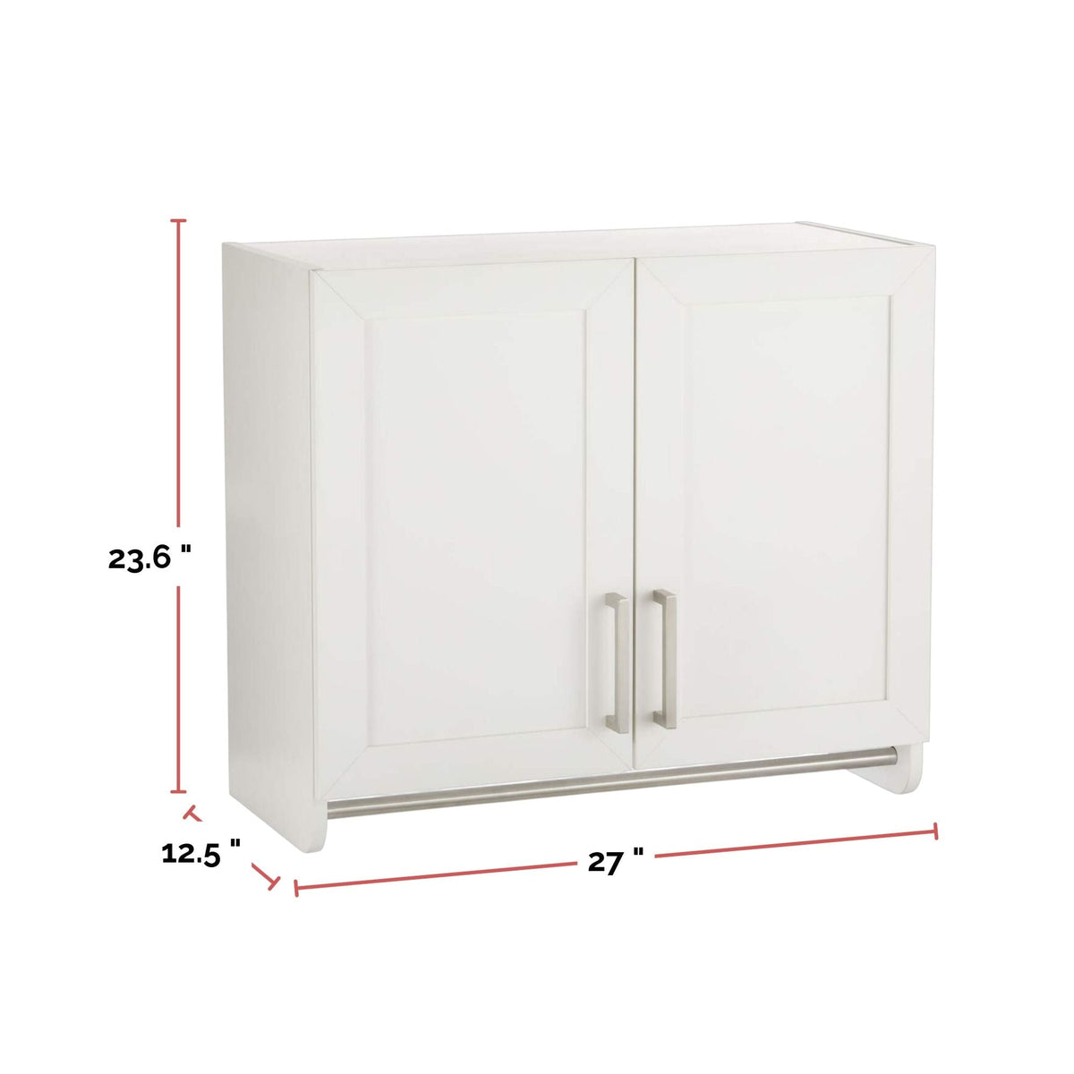 2-Door Wall Laundry Cabinet, White