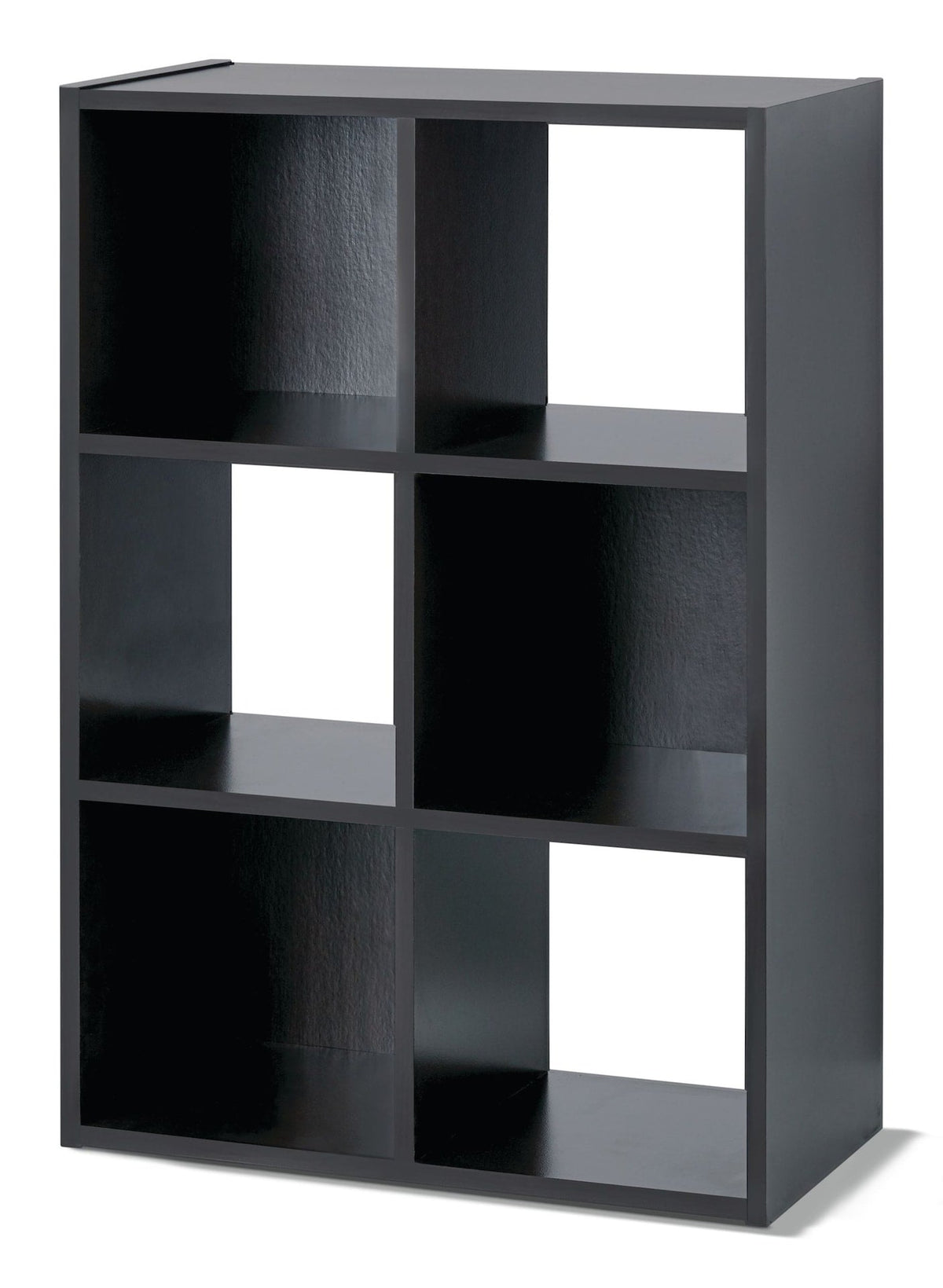 6-Cube Storage Organizer, Bookcase/Bookshelf, Dark Brown Finish