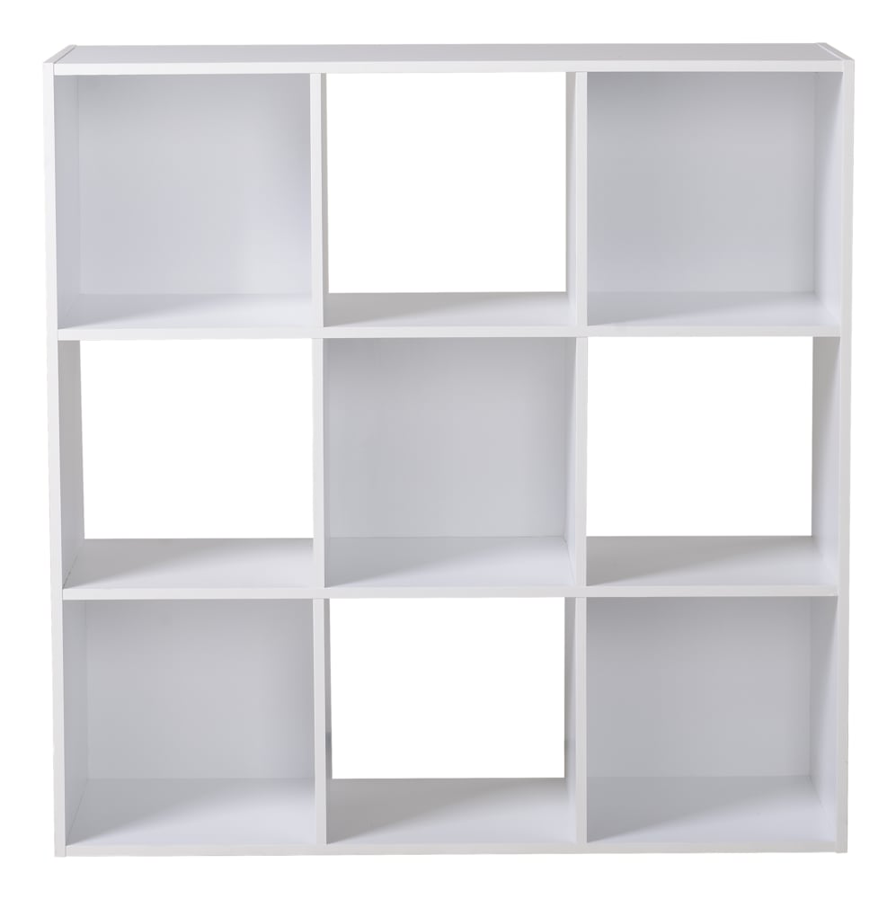 9-Cube Storage Organizer, Bookcase/Bookshelf, White