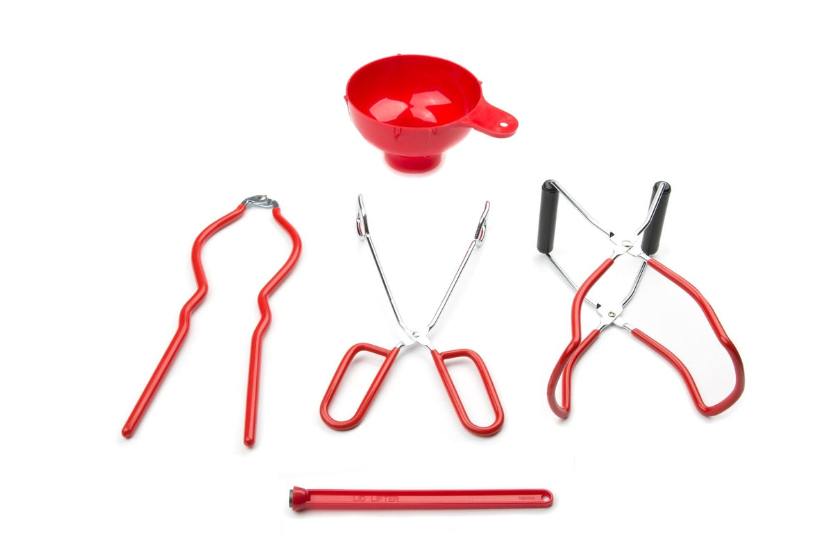 Canning Specialty Set, 5-pc, Plastic, Red
