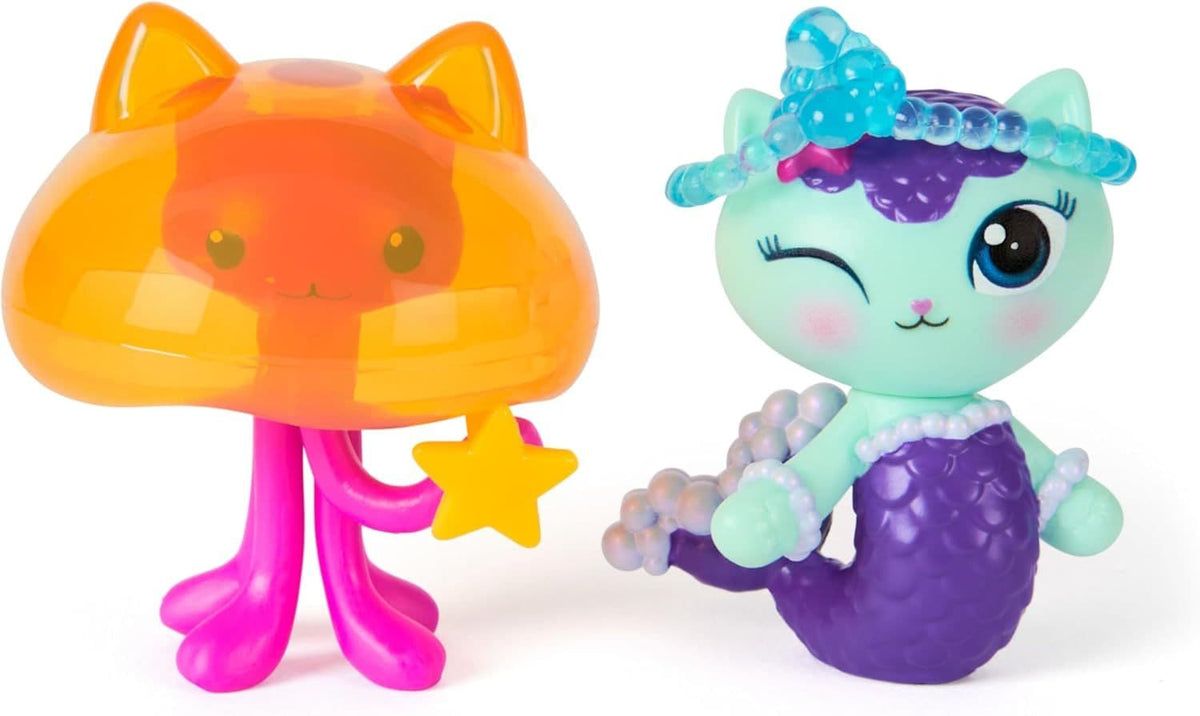 The Movie, MerCat & Kitty Jellyfish, Toy Figures with 2 Accessories, Ages 3+