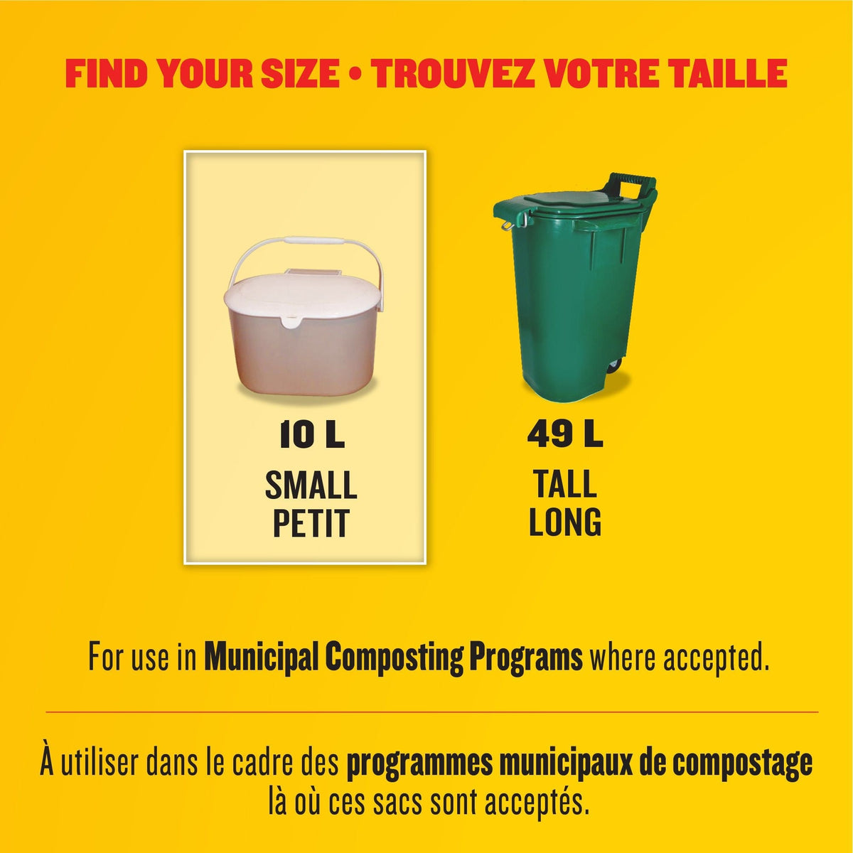 Glad Small 100% Compostable Lemon Scented Food Waste Bags, 100-pk, 10-L