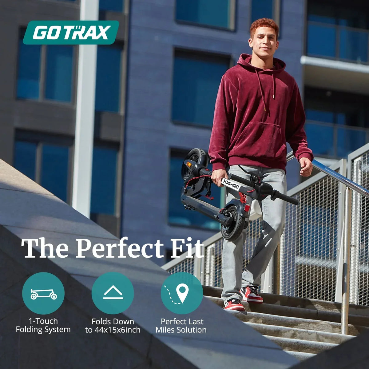 Apex Series Lightweight Folding Electric Scooter 8.5" 25KPH | 24KM Range (Ultimate...