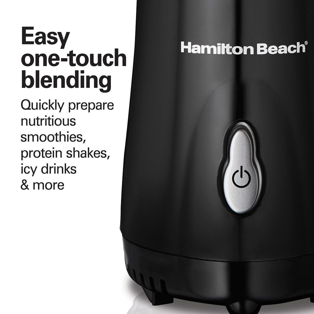 Personal Creations Single-Serve Blender with Travel Jar, Black, 414mL