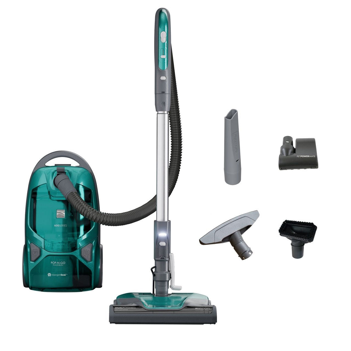 Pet Friendly Pop-N-Go HEPA Multi-Surface Bagged Corded Canister Vacuum, 14-in, 12A