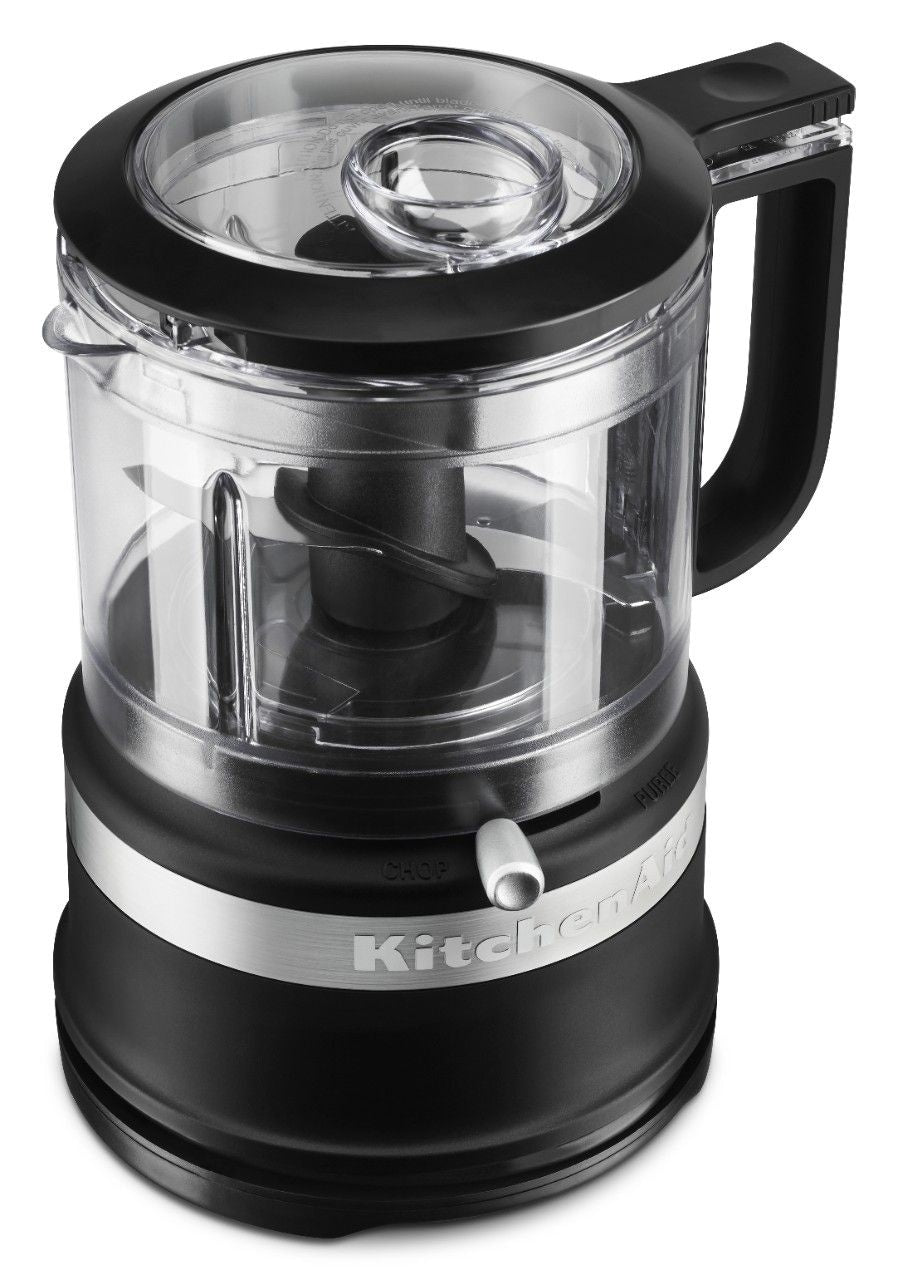 Compact Food Chopper with Dishwasher Safe Parts, Black