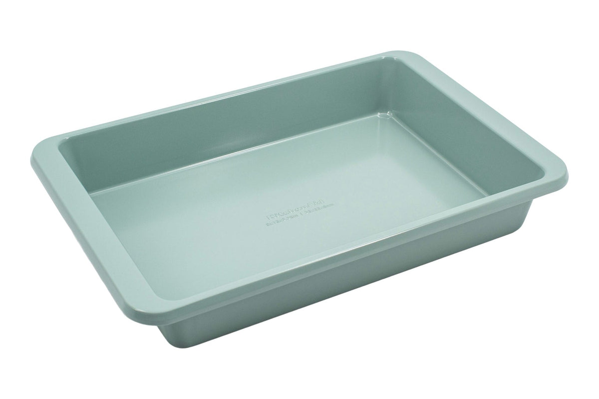 Oblong Cardamom Non-Stick Cake Pan with Handle, 9x13-in