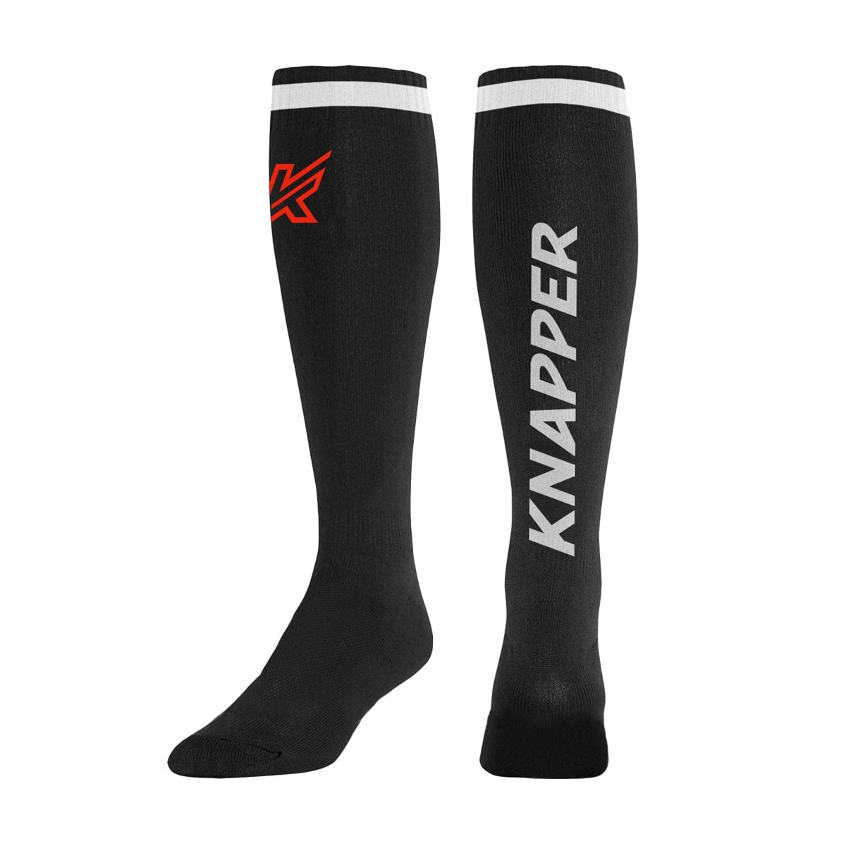 Above-the-Knee Long Dek Hockey Socks, Black, Assorted Sizes