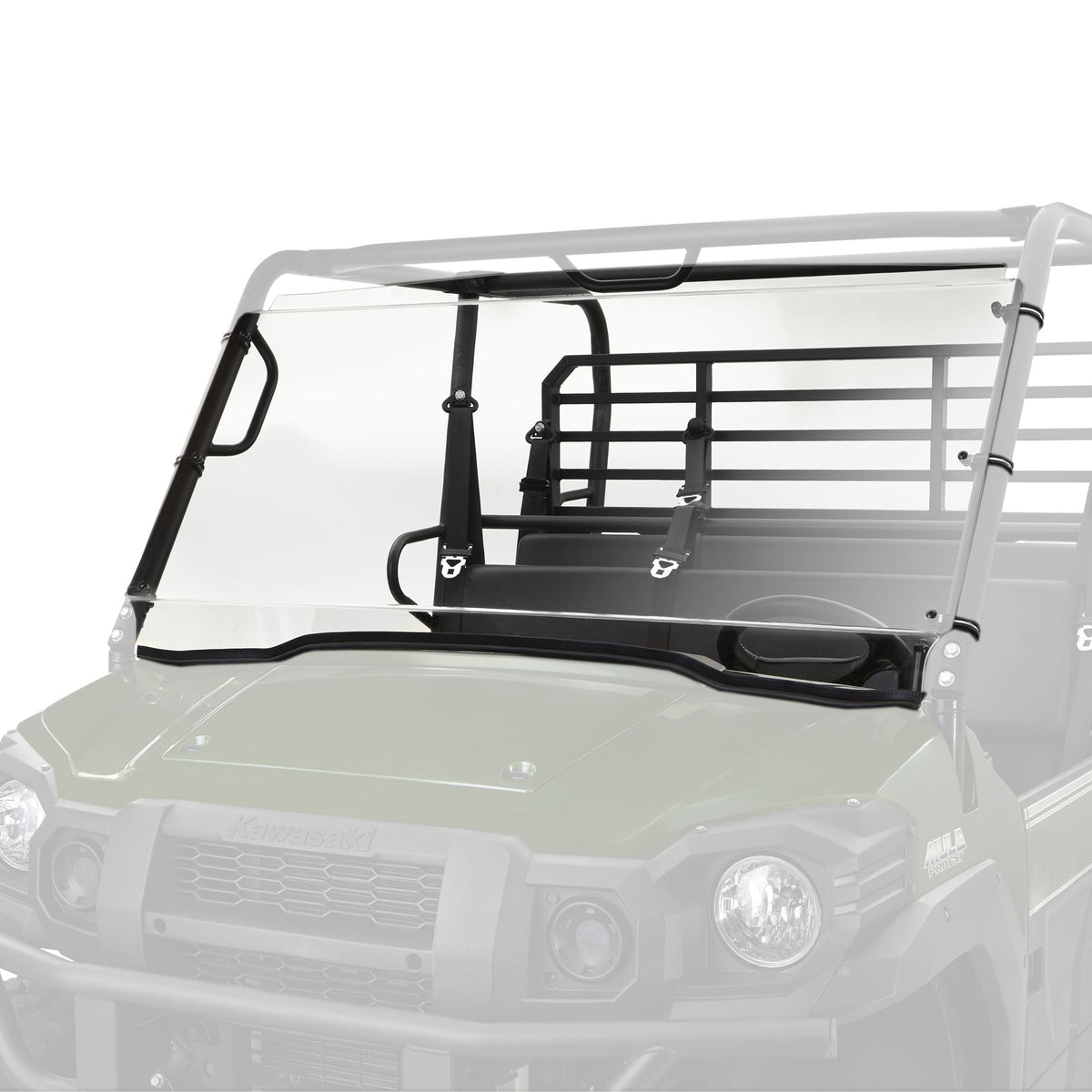 Uncoated Full Fixed Windshield, Mule PRO FXT