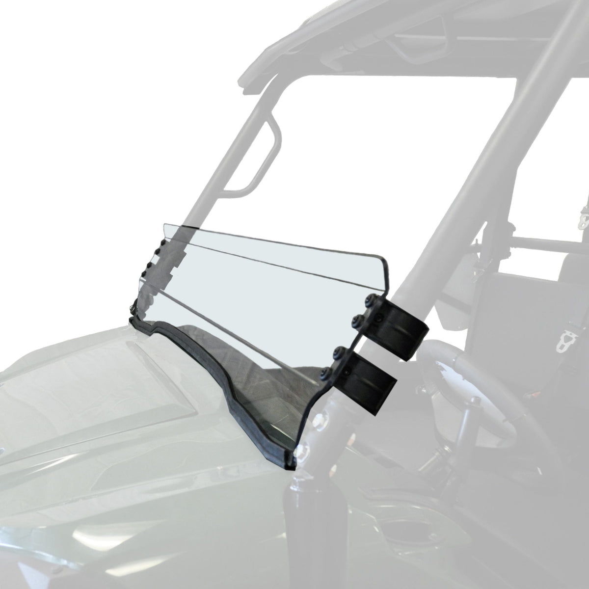 Uncoated Half Fixed Windshield, Mule PRO FX/T