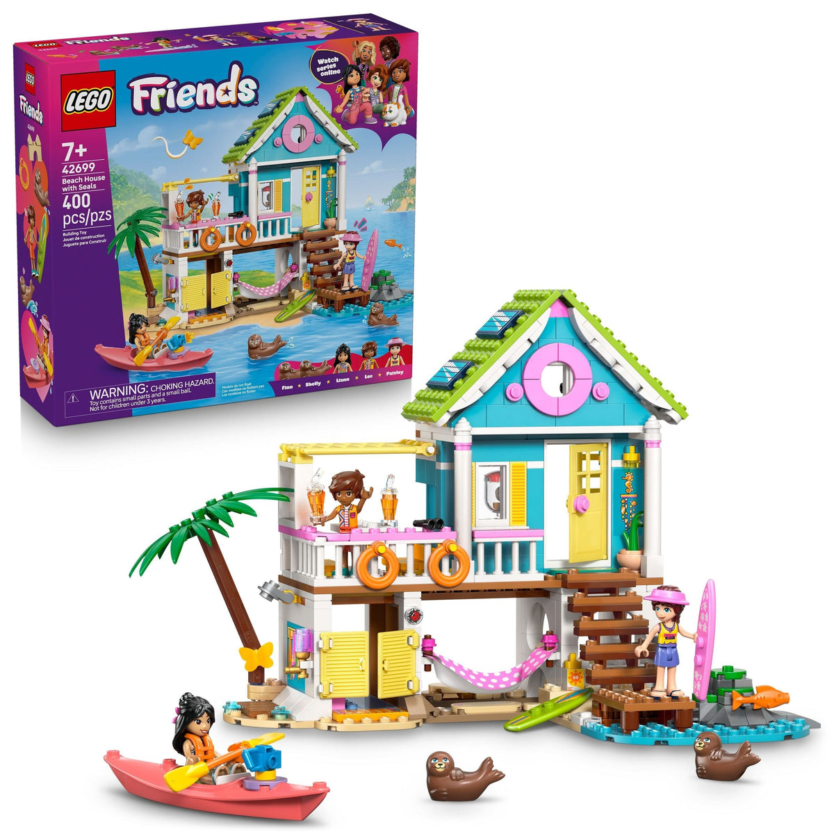 Friends Beach House with Seals - 42699, 400-pcs, Ages 6+